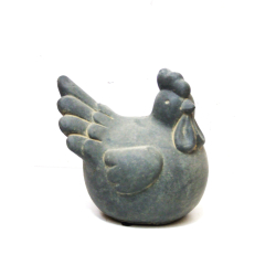 Kura betonowa dekoracja Vintage 14cm Grafit